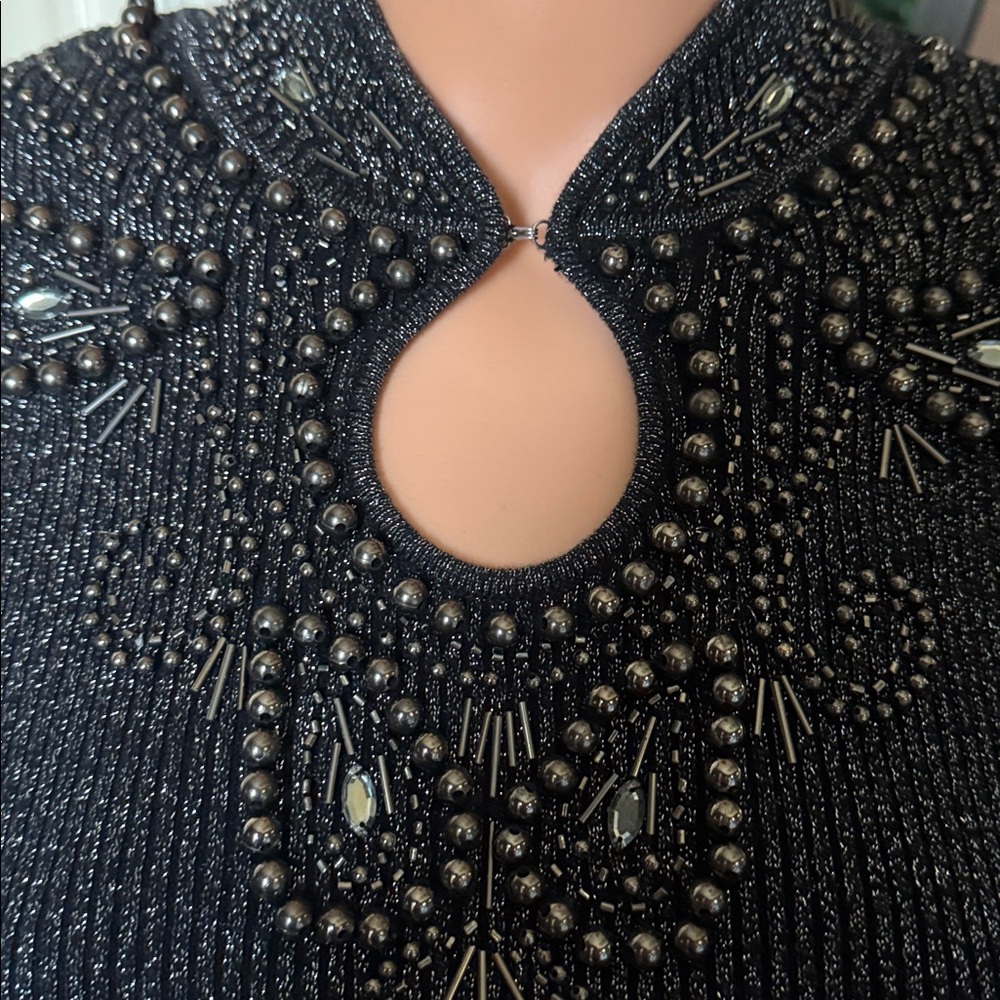 Lauren Michelle Medium Long Sleeve Metallic Beaded - Picture 3 of 7